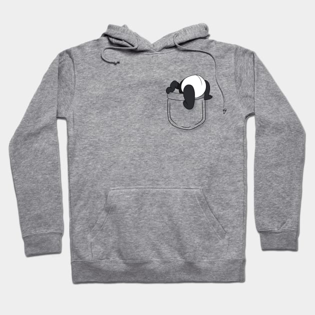 Pocket Funny Panda Hoodie by Band of The Pand